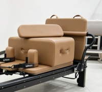 Système de ressorts professionnel en alliage d'aluminium noir pour lit de Pilates commercial
