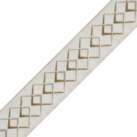 Rideaux en dentelle brodée de 8 cm de large, rideaux romains, oreillers, accessoires, bordures décoratives