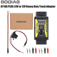GODIAG GT106 PLUS Adaptador para Camiones de Servicio Pesado de 12V, Lector de Códigos, Limpieza y Prueba de Inyectores de Combustible para Autos y Camiones