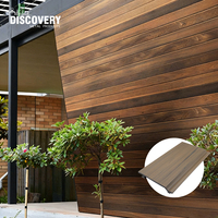 Panneaux muraux extérieurs en WPC co-extrudé durables et élégants, revêtement mural extérieur en composite à grain de bois
