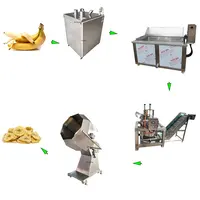 Kleine gebratene Zwiebel ringe machen Linie Kartoffel chips Produktions linie gebratene Bananen chips Produktions linie