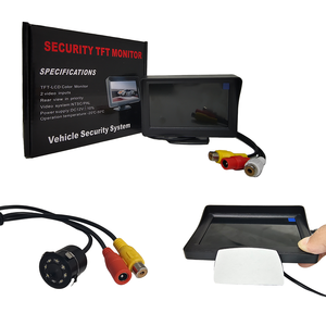 Caméra de recul étanche 4,3 pouces pour moniteur de voiture, idéale pour pick-up et minivan – Image de recul - Product Image 1
