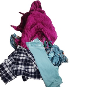 100% Ropa recuperada reutilizada 100% Calcetines de algodón Textil Algodón Residuos Toallitas de punto Trapos para limpieza industrial - Product Image 1