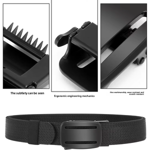 1 año de garantía, cinturón elástico de nailon para hombre, cinturones tácticos de lona duraderos para uniforme, deportes al aire libre, viajes, aventura - Product Image 3