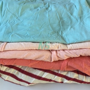 ผ้าเช็ดอเนกประสงค์ ผ้าฝ้ายถัก ผ้าอุตสาหกรรม แบบมัดเป็นก้อน น้ำหนัก 5 กก. 10 กก. 25 กก. ผ้าฝ้ายสีอ่อน - Product Image 4