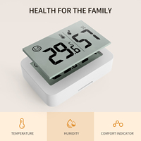 Termómetro Higrómetro Digital LCD para el Hogar, Mini Monitor Portátil de Temperatura y Humedad Interior, Pronóstico del Tiempo WiFi, ABS ODM