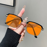 Gafas de Visión Nocturna con Lentes Amarillas para Conducir, Modelo 2026, Promueven el Sueño, Anti Luz Azul, Rojo Naranja