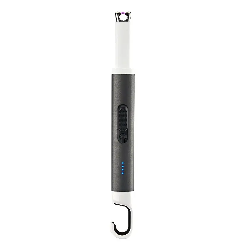 Ветрозащитные беспламенные дуговые Плазменные USB электрические зажигалки со светодиодным индикатором для барбекю