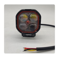 Cinq modes avec DRL et stroboscope voiture et moto projecteurs 4X4 phare led Mini feux de conduite lumière de travail ampoule antibrouillard