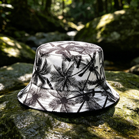 Chapeau Bob Réversible en Coton Imprimé Intégral Personnalisé à Large Bord pour Hommes et Femmes – Idéal Plage et Extérieur