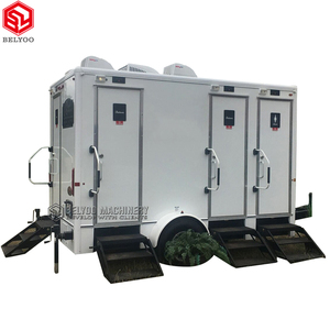 Belyoo <span class=keywords><strong>prix</strong></span> d'usine Mobile Vip toilettes Portable toilette remorque salle de bain juste cabine salle de bain remorque - Product Image 2