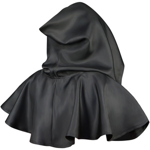 Cape courte à capuche multicolore avec lacets, style médiéval rétro, accessoires de scène pour Halloween - Product Image 3