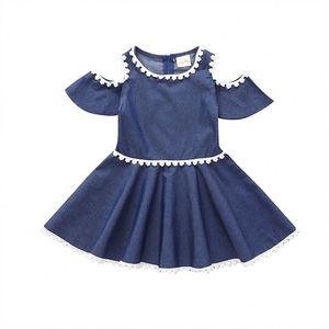Ventes en gros de robes pour filles, dernières tendances de la mode turque pour l'été, provenant de sites de shopping en ligne - Product Image 1