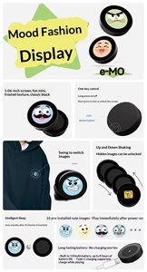 Écran d'affichage 2D AI Emotion pour sweat-shirt à manches courtes - Product Image 4