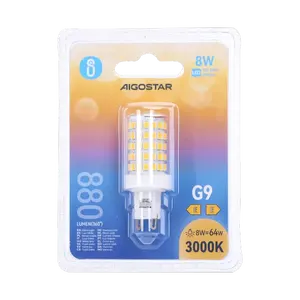 Lampada LED G9 8W, 3000K, 800 Lumen, Efficienza Energetica, Ideale per Illuminazione Interna e Risparmio Energetico - Product Image 2