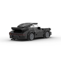 MOC Bestseller transfrontalier : Voiture rétro à huit compartiments pour garçons, blocs de construction en plastique compatibles, jouet de bricolage