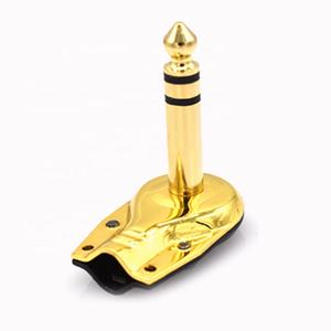 Cantell fabrika toptan 90 derece sağ açı 1/4 TS Mono Jack tak hoparlör kabloları için 6.35mm gitar fono gözleme konnektör - Product Image 4