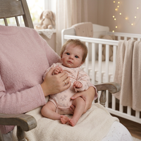 Poupée Reborn réaliste de 18 pouces en vinyle souple, jouet pour enfants, cadeau, vente en gros, personnalisable