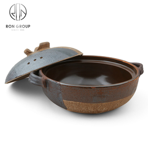 Casserole de restaurant, marmite en céramique, bol en argile, ustensiles de cuisine pour la cuisson, ensembles de plats de cuisson, casseroles à ragoût avec couvercle - Product Image 3