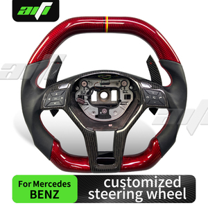 <span class=keywords><strong>พวงมาลัย</strong></span>คาร์บอนไฟเบอร์ปรับแต่งได้สำหรับ Mercedes Benz A-Class C <span class=keywords><strong>AMG</strong></span> C300 C-CLASS C63 E-CLASS E350 E63 CLS63 - Product Image 2