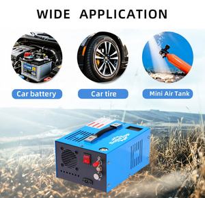Compresseur d'air haute pression PCP SolidTop 4500psi <span class=keywords><strong>sans</strong></span> huile 300 bars 12V/110V/220V portable refroidi par air pour pneus de voiture et paintball - Product Image 2