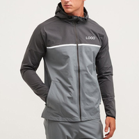 Prix d'usine, service OEM, vêtements d'entraînement et de jogging, ensemble de fitness pour hommes, veste de course pour hommes, ensemble personnalisé imperméable, vente chaude
