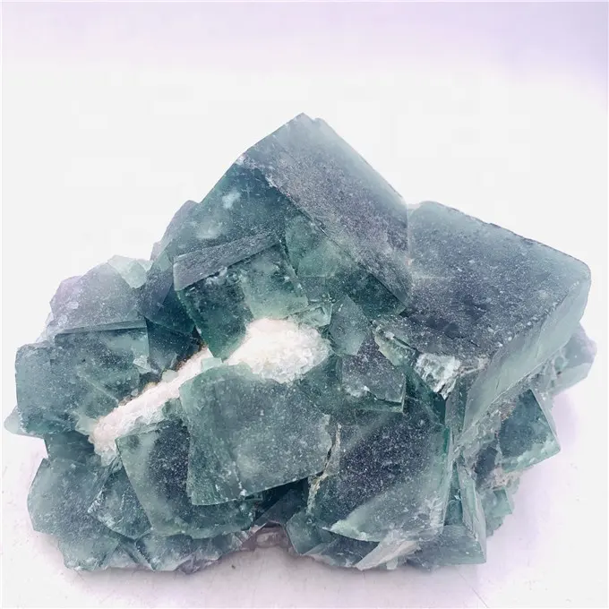 Rough Stone Raw Green Fluorite Crystal Cluster For Healing Home Decoration