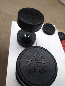 Accessori per Palestra Commerciale, Attrezzatura con Pesi Fissi, <span class=keywords><strong>Manubri</strong></span> con Testa Rotonda in Gomma per Sollevamento Pesi e <span class=keywords><strong>Allenamento</strong></span> della Forza - Product Image 2
