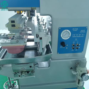 Impresora de almohadilla de tampón de alta velocidad de <span class=keywords><strong>4</strong></span> colores, máquina de impresión de almohadilla automática semiautomática para botella de plástico de vidrio de Perfume redondo, tapa de taza - Product Image 4