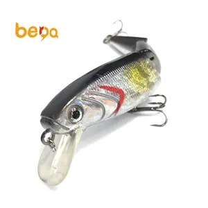 Multi Jointed Hard Vissen Lokt Harde Baits Drijvende Minnow Kunstmatige Wobblers Crankbait 3D Ogen 3 Stukken Pesca Isca Lokken