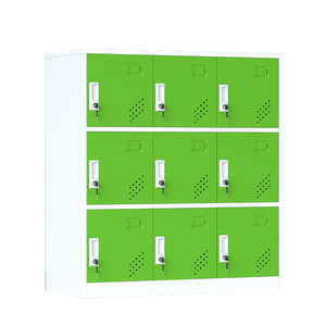 Armario de Almacenamiento de Acero de Múltiples Puertas, Colorido, Estilo Moderno, Guardarropa de Acero, Muebles Metálicos de Alta Calidad para Gimnasio y Escuela - Product Image 2