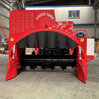 Mélangeur de compost PTO tourneur mélangeur de culture machine de compostage des déchets machine de fabrication d'engrais pour les fermes de champignons