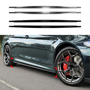 Amp-Z Side Skirts Carbon Fiber Texture Matte Finish For Bmw 5 Series G30 G31 M Sport Wheel Arch Trim - Product Image 1
