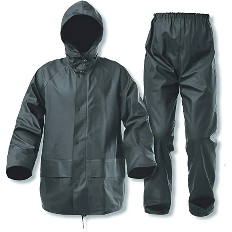 Hot Selling Reflective Raincoat Motorcycle Breathable Custom Brand Safety Men Rain Suit Waterproof Jackets and Pants