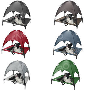 Cama para perros al aire libre, cuna elevada para mascotas con dosel extraíble, tienda de sombra, cuna elevada portátil para mascotas, cama de refrigeración para Camping y playa - Product Image 2