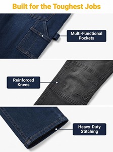 Jean en coton ignifuge NFPA2112 pour femme, protection contre les arcs électriques, pantalon de travail ignifuge pour le secteur pétrolier et gazier - Product Image 4