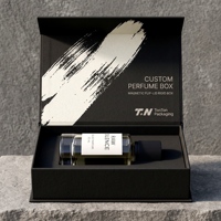 Scatola Regalo Personalizzata per Eau De Parfum Nera e Scatola Magnetica per Fragranze con Scatola di Carta per Profumo e Confezione per Collezione di Profumi