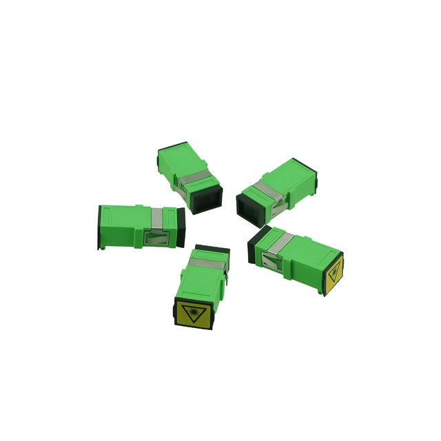 Auto-Shut SC APC Fiber Optic Adapter Simplex Side Shutter Adaptor for FTTH SC to SC