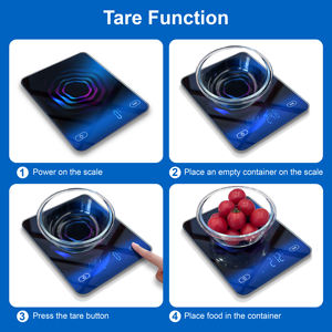 रसोई के बारे में बात करने वाले पैमाने स्वास्थ्य खाद्य सब्जियां वजन वाले ग्लास एब्स स्मार्ट फ्री ऐप होम ब्लूटूथ फूड स्केल - Product Image 3