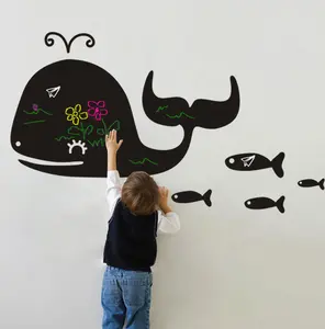 Chambre d'enfants couleur personnalisée dessin animé étanche mur tableau noir autocollants décoration de la maison auto-adhésif stickers muraux