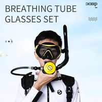Ensemble de masques de plongée professionnels pour hommes et femmes, confortables et durables, en aluminium aéronautique, vision large et claire, équipement de plongée sous-marine pour adultes