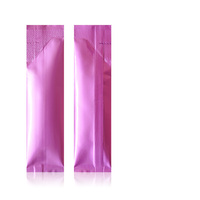 Multi Color Pure Aluminum Foil Heat Sealable Preformed Food Grade Mini Individual Stick Sachet Bag for Powder Packaging