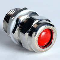 Presse-étoupe antidéflagrant et ignifuge pour câbles, en acier inoxydable, blindé, type barrière composite, compression simple, Zones D, Zone 1, Zone 2