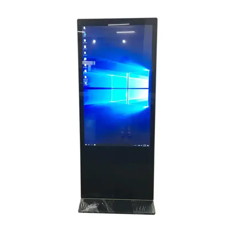 49/50 inch indoor floor standing high brightness 600 1000 nits touch screen advertising player