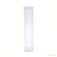 Boîte d'emballage rectangulaire transparente recyclable en PET/PVC sur mesure, impression UV, matériaux recyclés, logo personnalisé pour la pâtisserie et l'artisanat