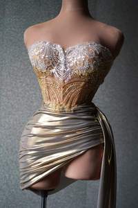 Váy cưới Ocstrade, đầm dự tiệc, bộ đầm hai mảnh lưới, trang phục nữ, trang phục mini robot, váy ngủ gợi cảm - Product Image 2