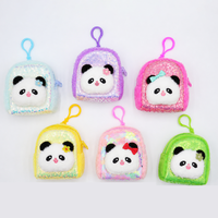 Porte-monnaie en peluche Kawaii personnalisé OEM ODM, mini portefeuille mignon de dessin animé, sac porte-clés souple tendance en gros