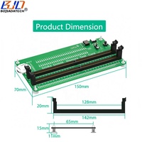 Outil de test de carte de diagnostic de test d'adaptateur de RAM de mémoire DDR4 DIMM de bureau avec le loquet court d'indicateur de LED