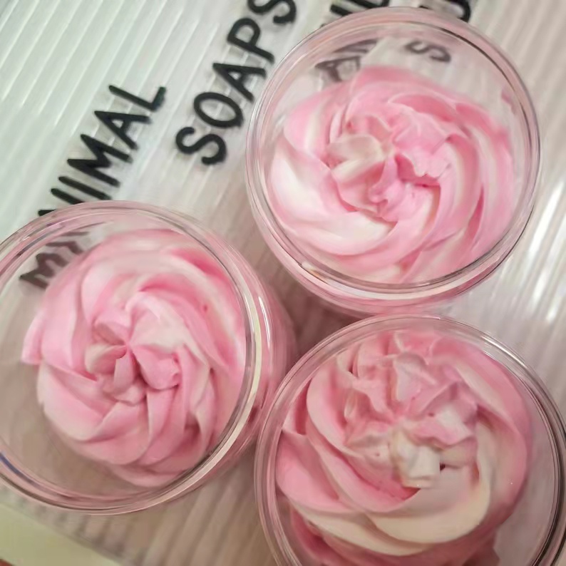 Whipped Moisturising Soap Tower Soap Fluff, 5 Soap Pots  Vegan Friendly Beauty Gift Softer Skin Shower Whip with private label