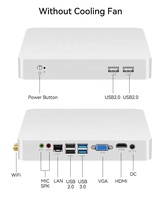 Mini PC XCY avec processeur Intel Celeron J1900 Quad Core, ordinateur de bureau multimédia et de bureau pour l'éducation et la maison